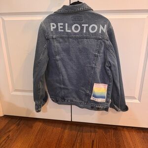 Peloton Blue Denim Jacket with Branding size s